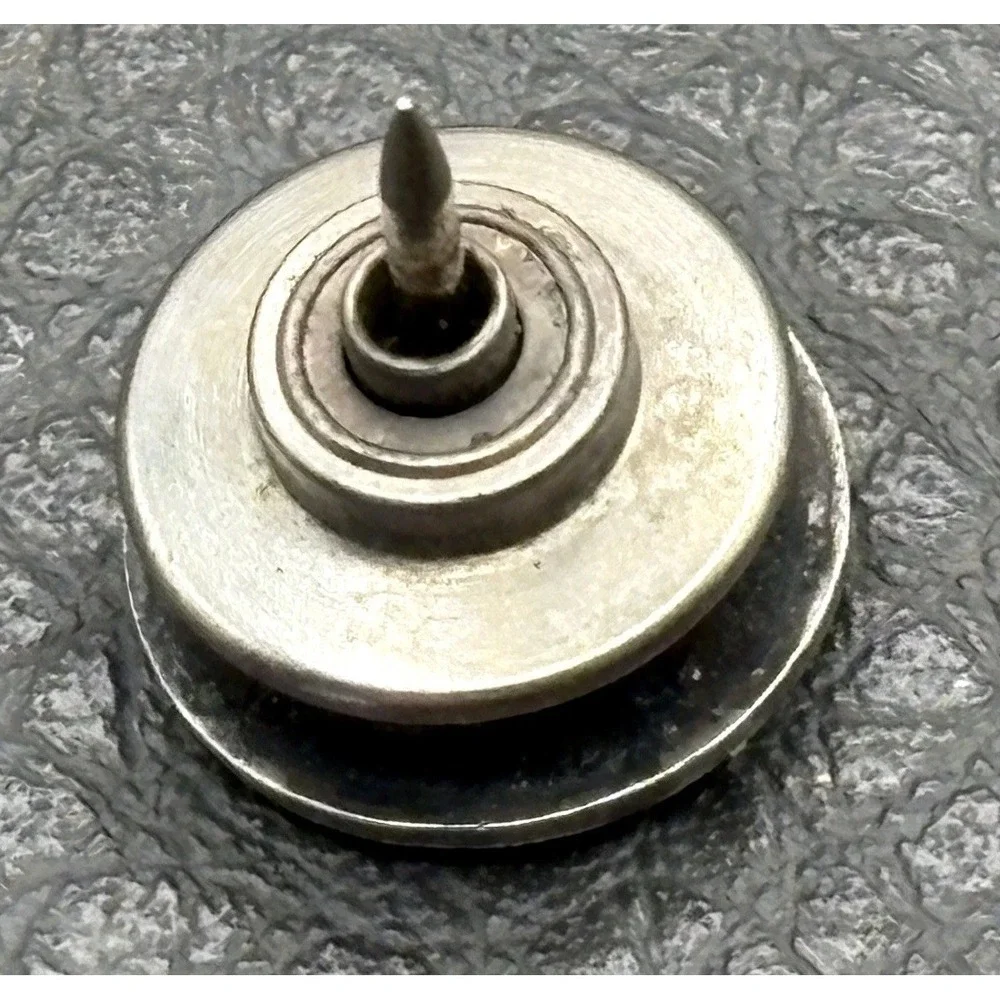 Vintage Sterling Silver Denmark Viking Ship Boat Tie Tack Pin 925