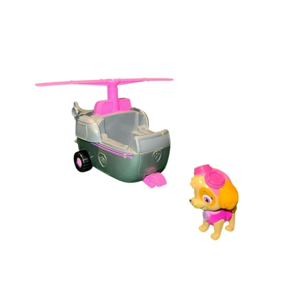 Paw Patrol Skye Helicopter Vehicle and Figure Set Pink Grey Toy Spin‎ Master