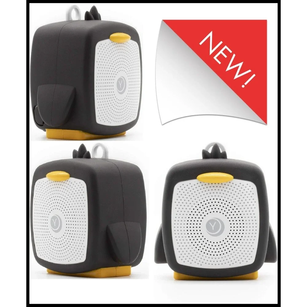 Yogasleep Penguin Baby Soother Sound Machine White Noise Portable‎ USB Clip