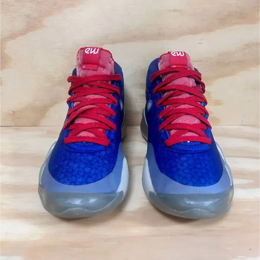 Nike - KD-  ID Zoom ETW 23 - Sneakers - Blue/Red - Kids Big- 6 - BQ7697-991