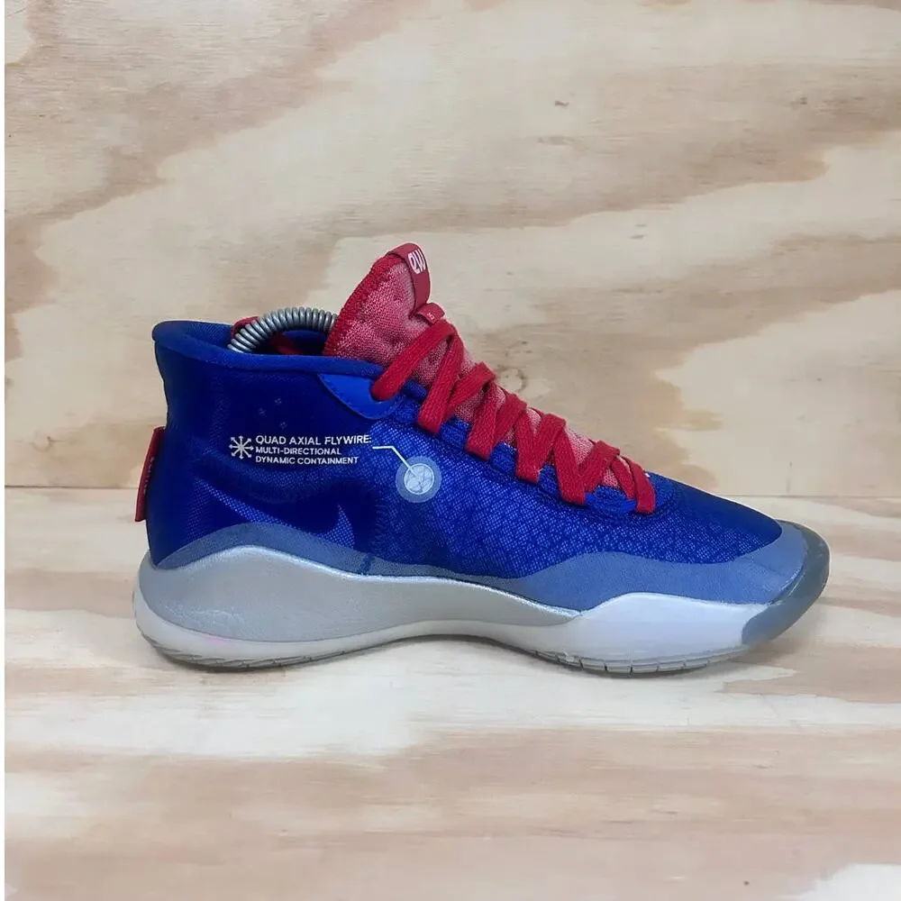 Nike - KD-  ID Zoom ETW 23 - Sneakers - Blue/Red - Kids Big- 6 - BQ7697-991