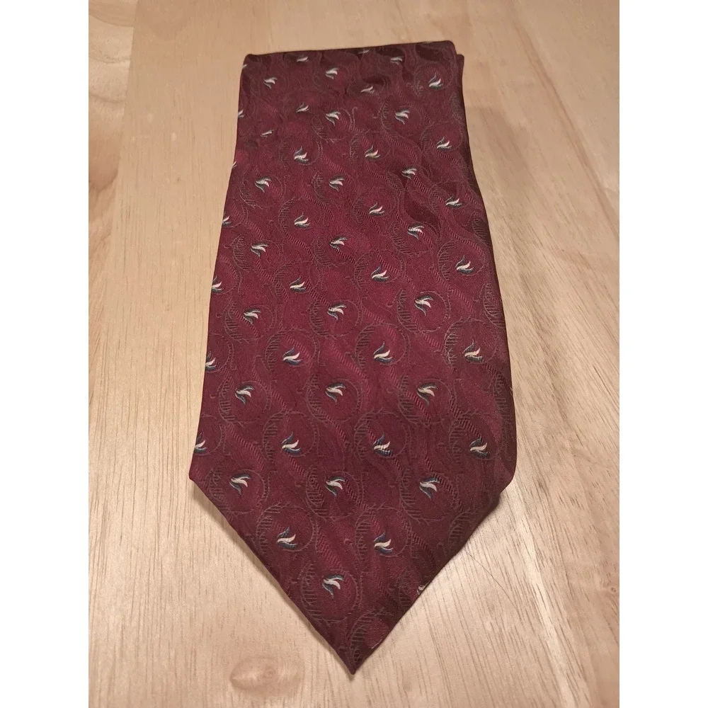 Bill Blass Black Label Mens‎ Necktie Tie Silk Red  57 x 4