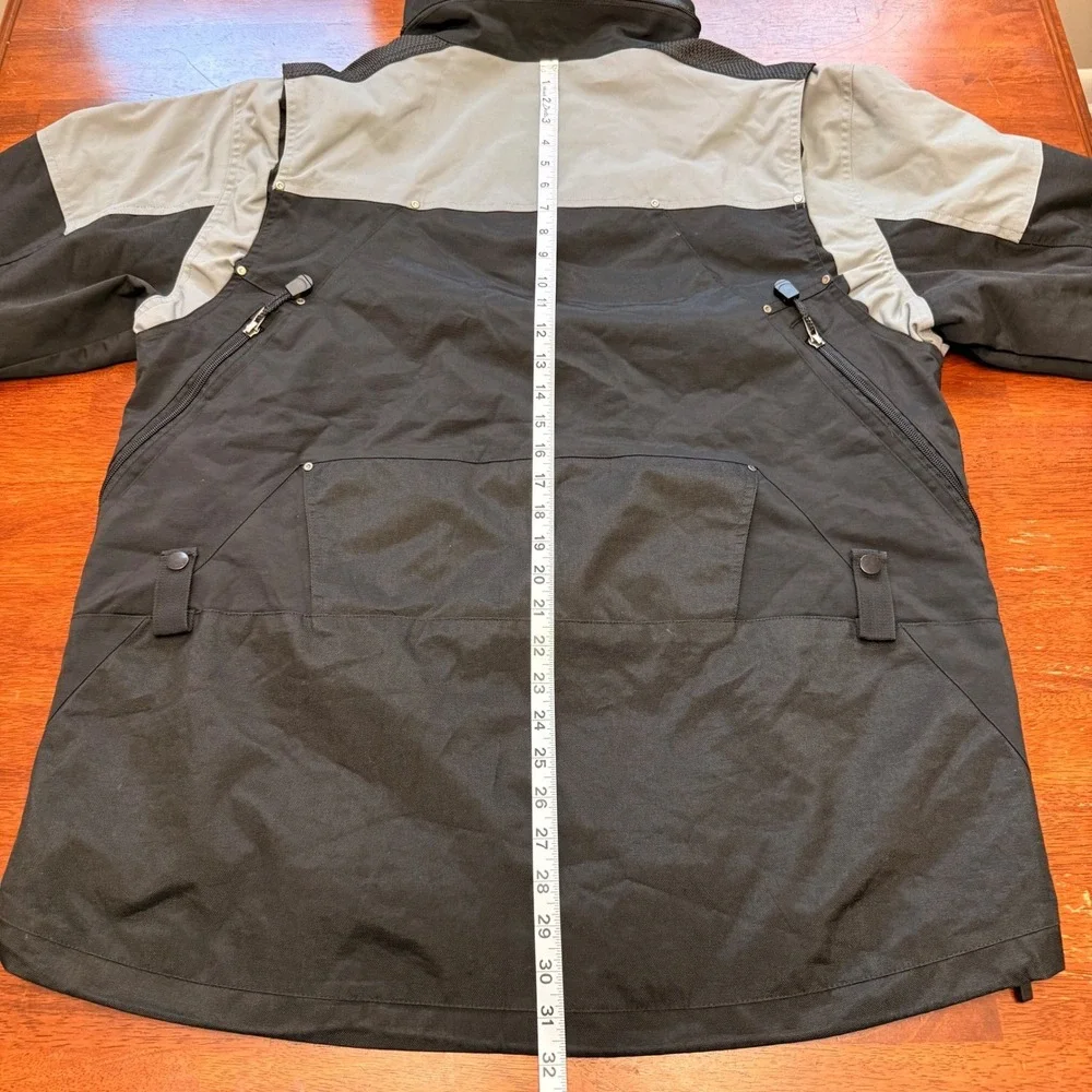 The North Face Steep Tech Scot Schmidt Jacket Mens L Black Gray‎ Ski Snowboard