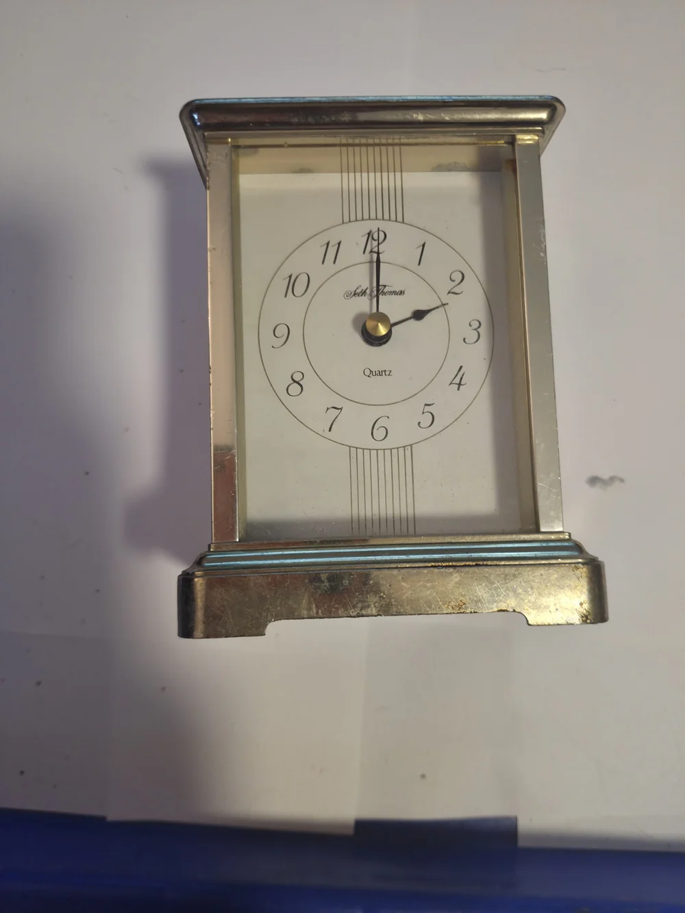 Seth Thomas Cherish II Quartz Coachlight Mantle Clock Doesn't Work For Parts