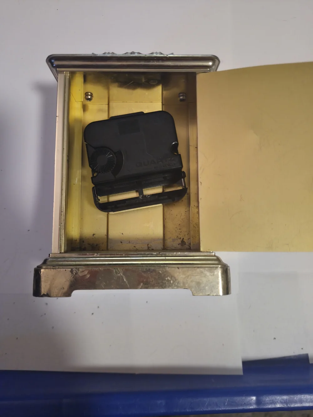 Seth Thomas Cherish II Quartz Coachlight Mantle Clock Doesn't Work For Parts