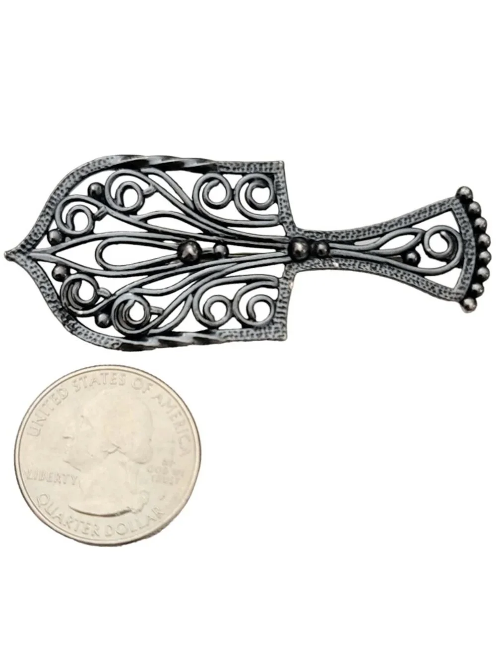 Napier Spatula Brooch, Signed K292