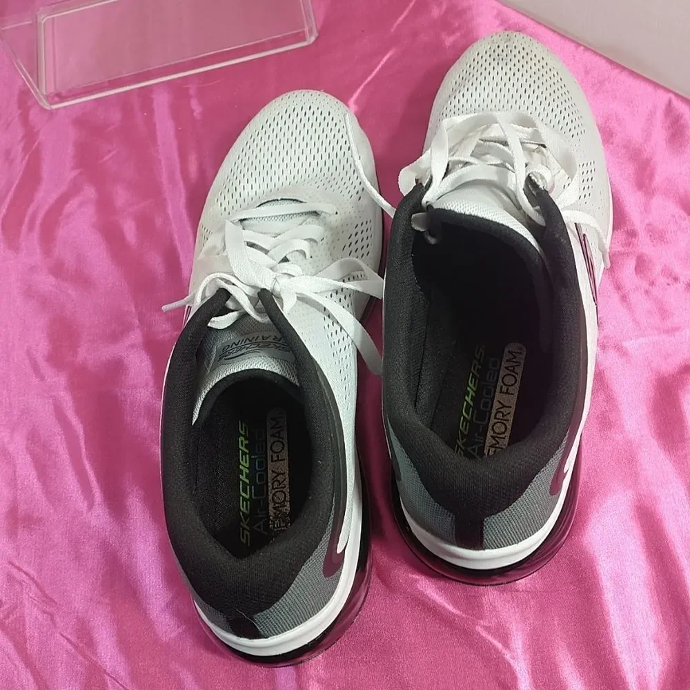 Skechers Mens SZ 12 Skech-Air Element 2.0 Athletic White/Black 232240 Shoes