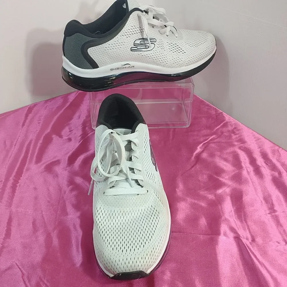 Skechers Mens SZ 12 Skech-Air Element 2.0 Athletic White/Black 232240 Shoes