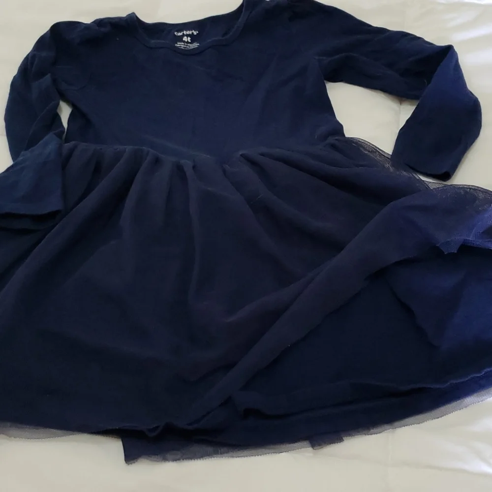 Damaged in flood‎ Girls navy dress