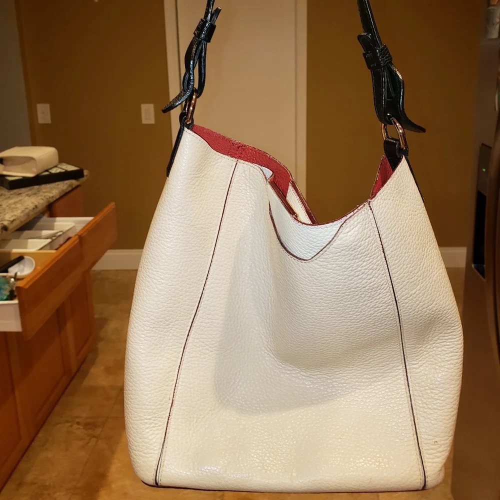Furla white pebbled