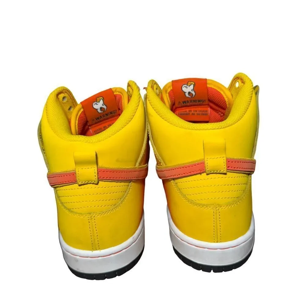 Nike SB Dunk High Men's Sneakers Candy Corn Orange Size 9.5