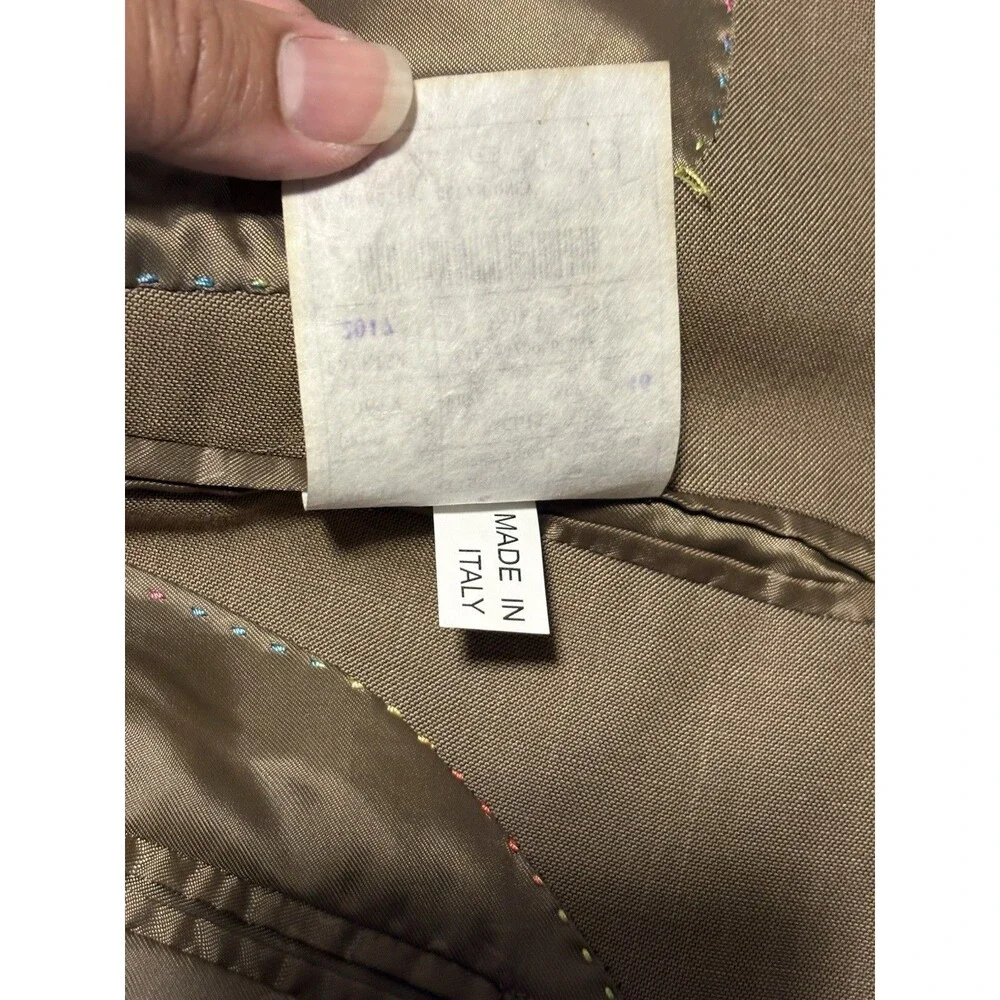 Studio Zenoni Loro Piana Blazer Men's 36R (IT 46) Super 150’s 100% Wool Tan
