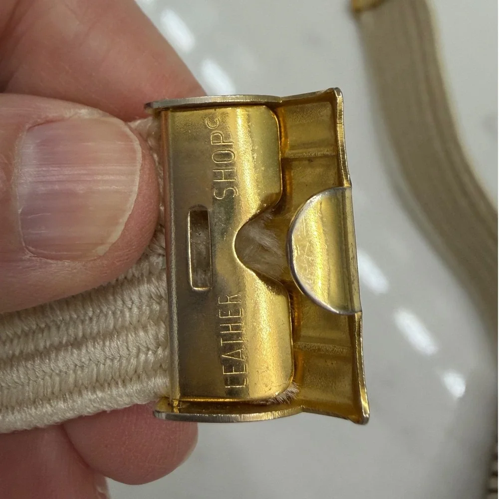 Vintage Braided Rope Statement Belt Gold‎ Medallion Elastic Boho Waist Belt