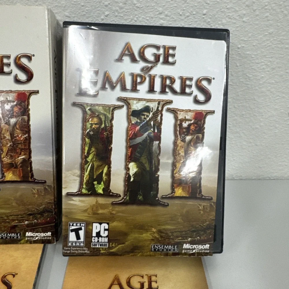 Age of Empires III (PC, 2005) 3-Disc‎ Set Complete PC CD-ROM (Windows XP)