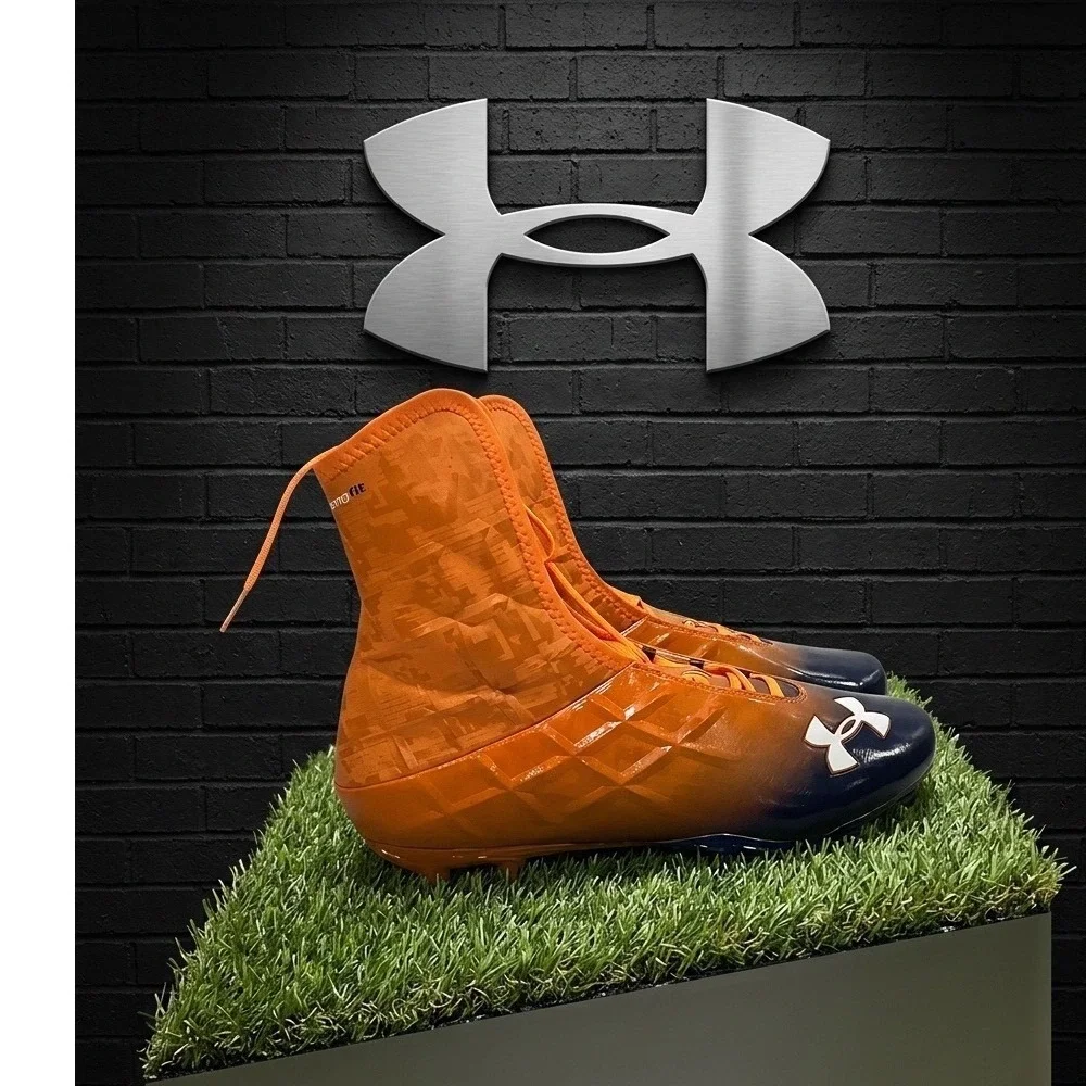 🏆 NEW Under Armour Highlight Comp Fit | Rare Orange/Blue | Size‎ 13.5 cleat