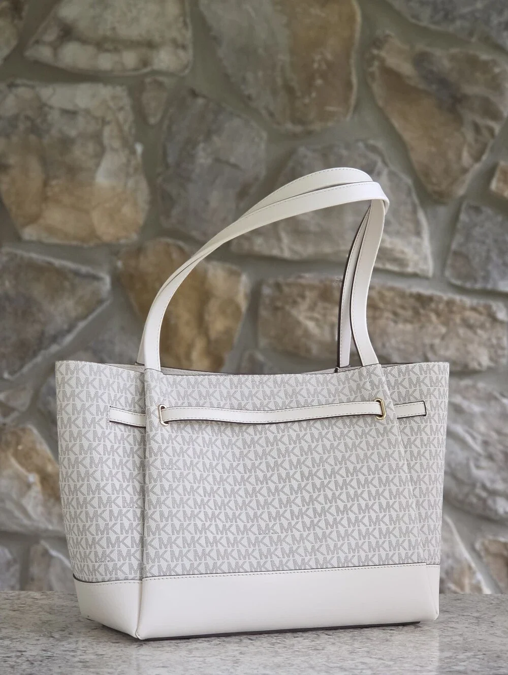 Michael Kors cream pvc