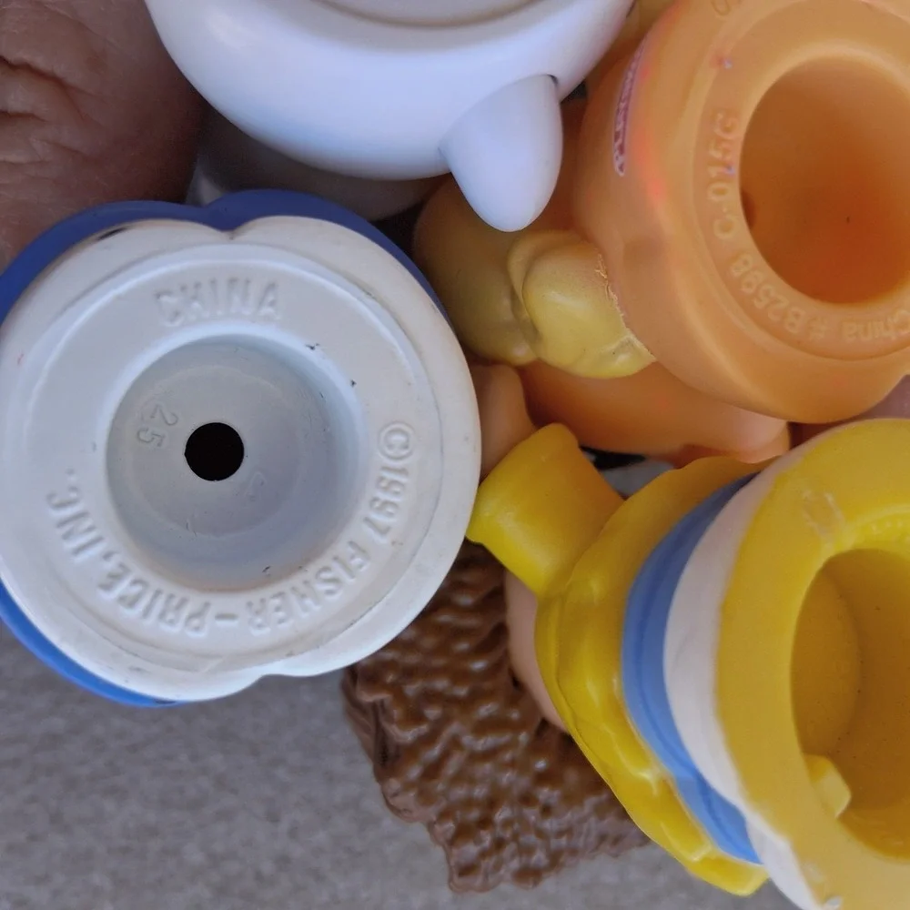 Fisher-Price Little People Target Bullseye Dog Mascot Lot 3 Figures + Playskool