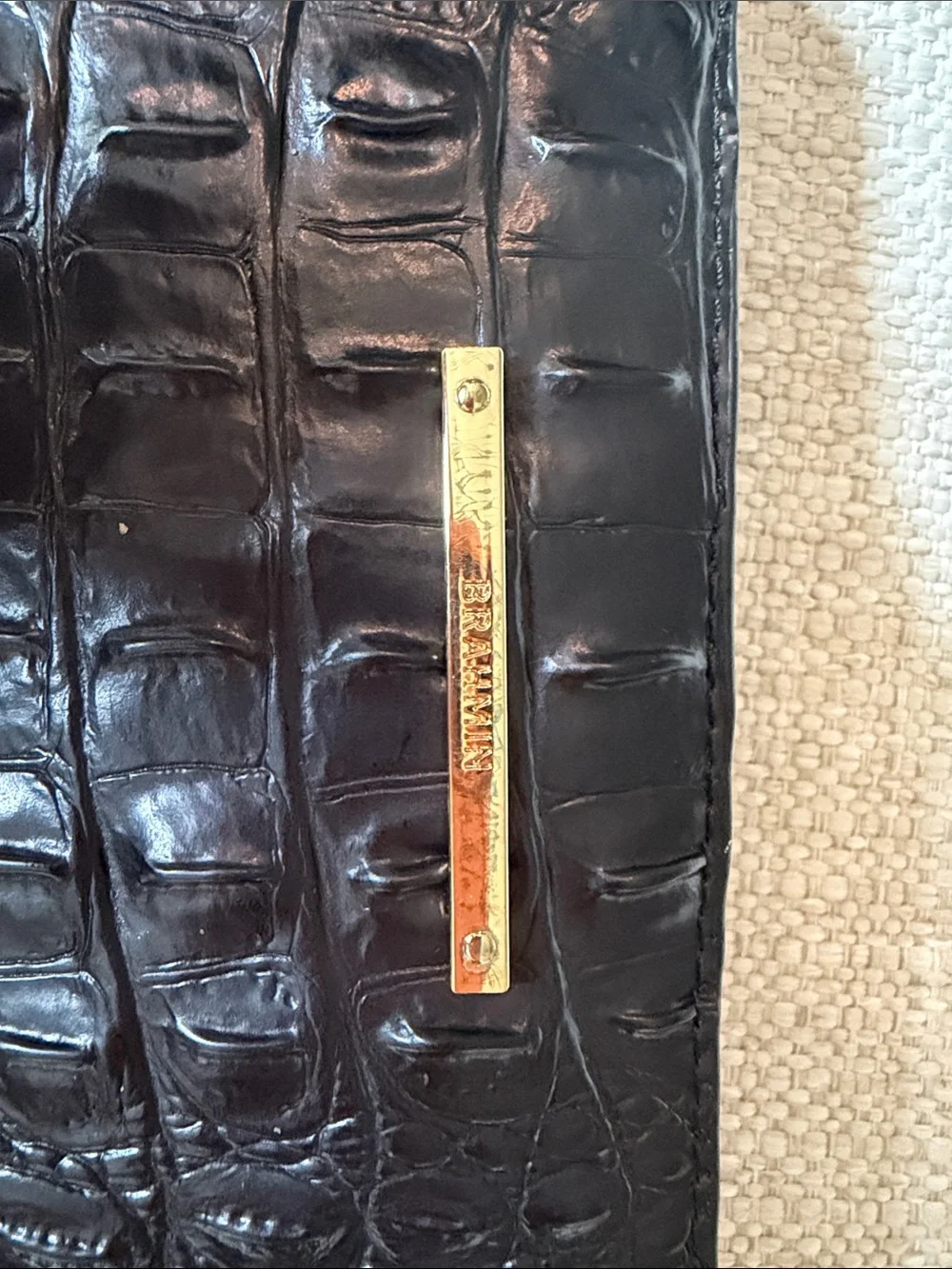 Brahmin sleek croc