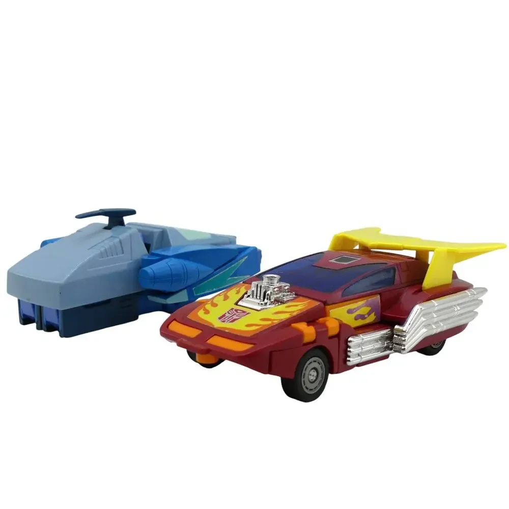 Lot of 2 Vintage 1986 G1 Transformers Hot Rod & Blurr Figures Incomplete Hasbro