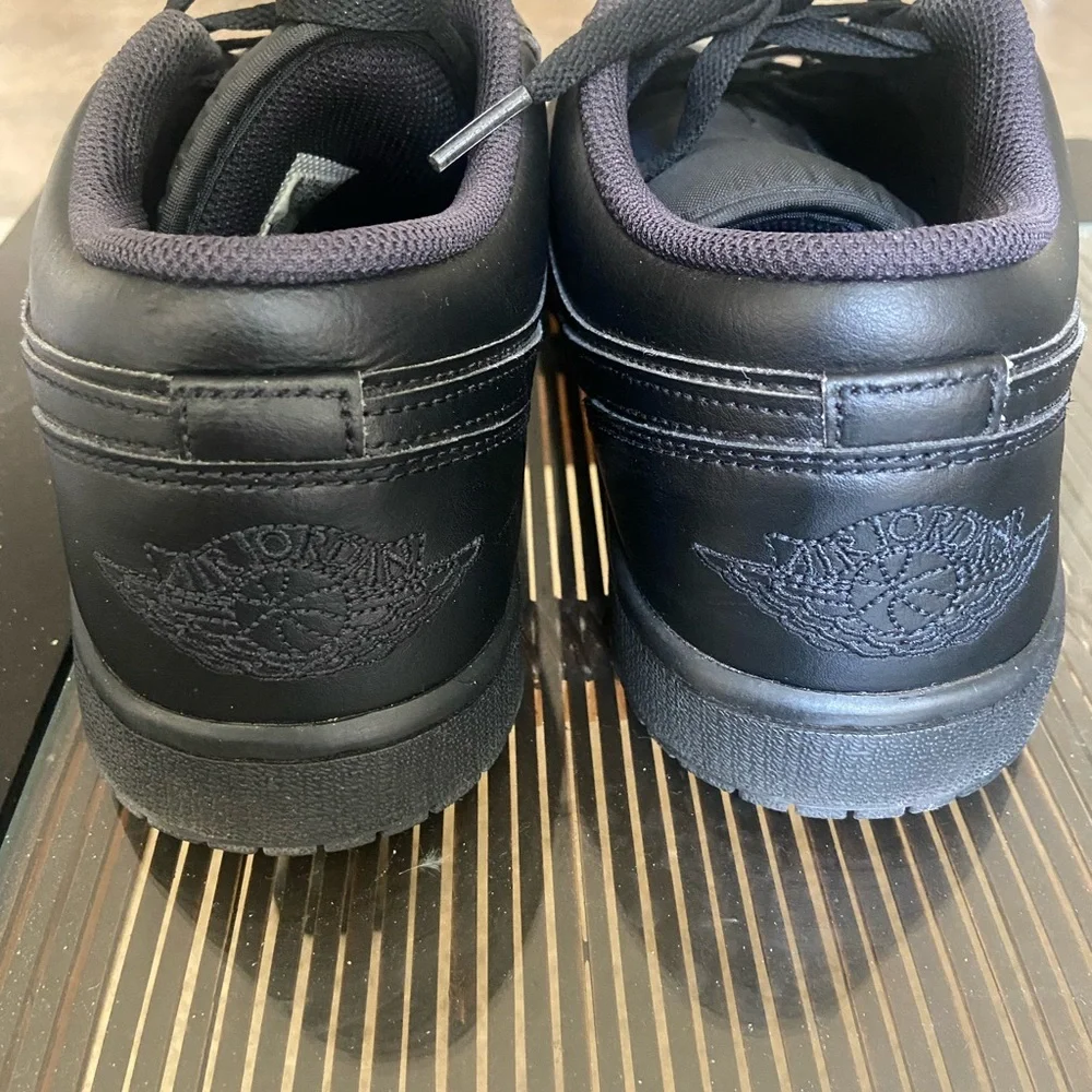 Nike Men’s Black Air Jordan 1 Triple Black Low-Top