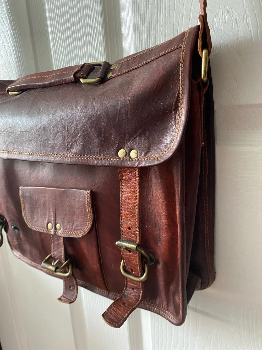 Vintage genuine leather