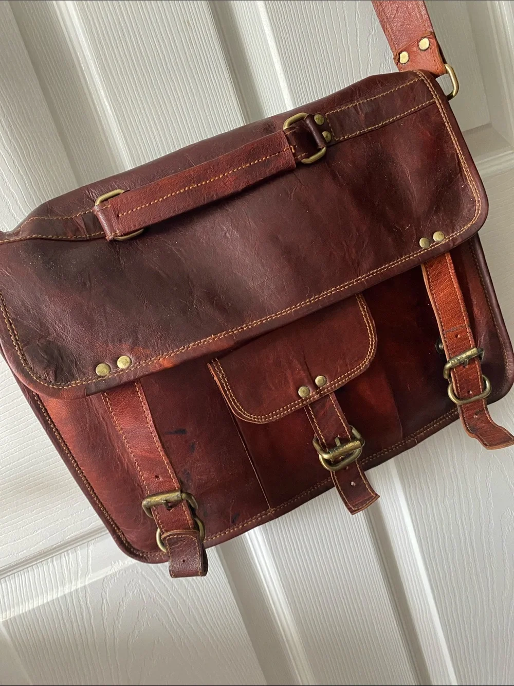 Vintage genuine leather