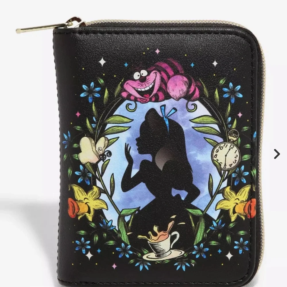 Loungefly Disney Alice In Wonderland Cameo Mini Zipper Wallet