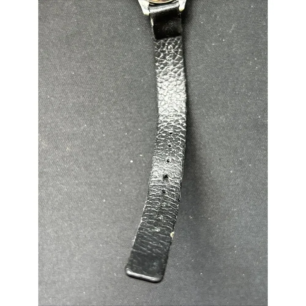 Omax Silver Case Black Band Women’s Quartz Watch