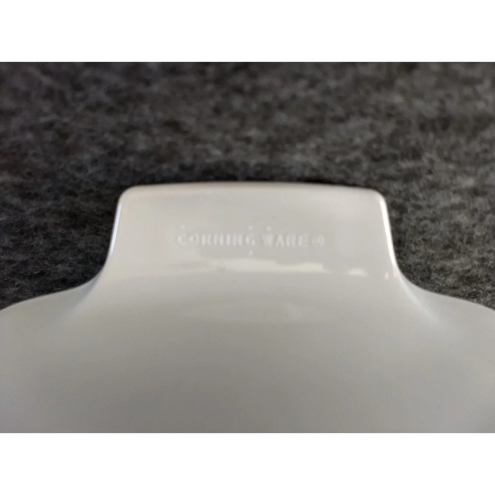 Corning Ware Blue Dusk Floral Casserole Dish A-1.5L Tab Handle Pyrex Lid Vtg USA