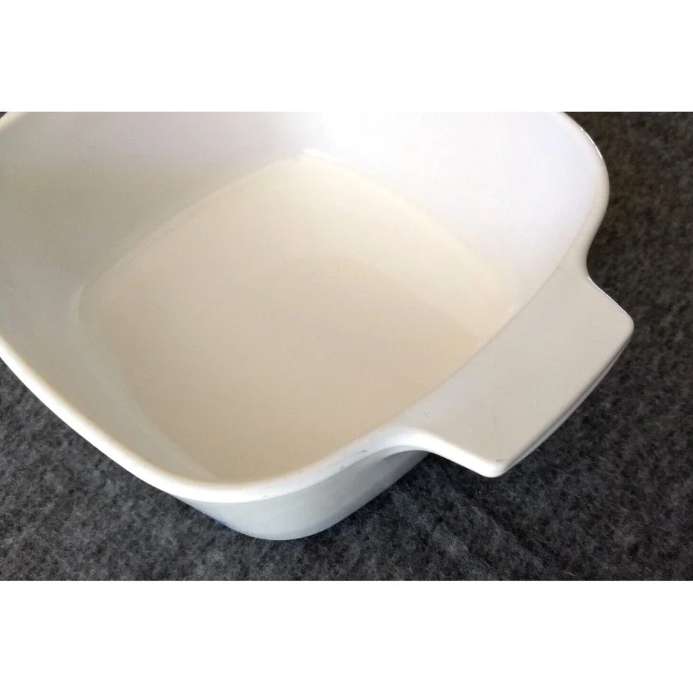 Corning Ware Blue Dusk Floral Casserole Dish A-1.5L Tab Handle Pyrex Lid Vtg USA