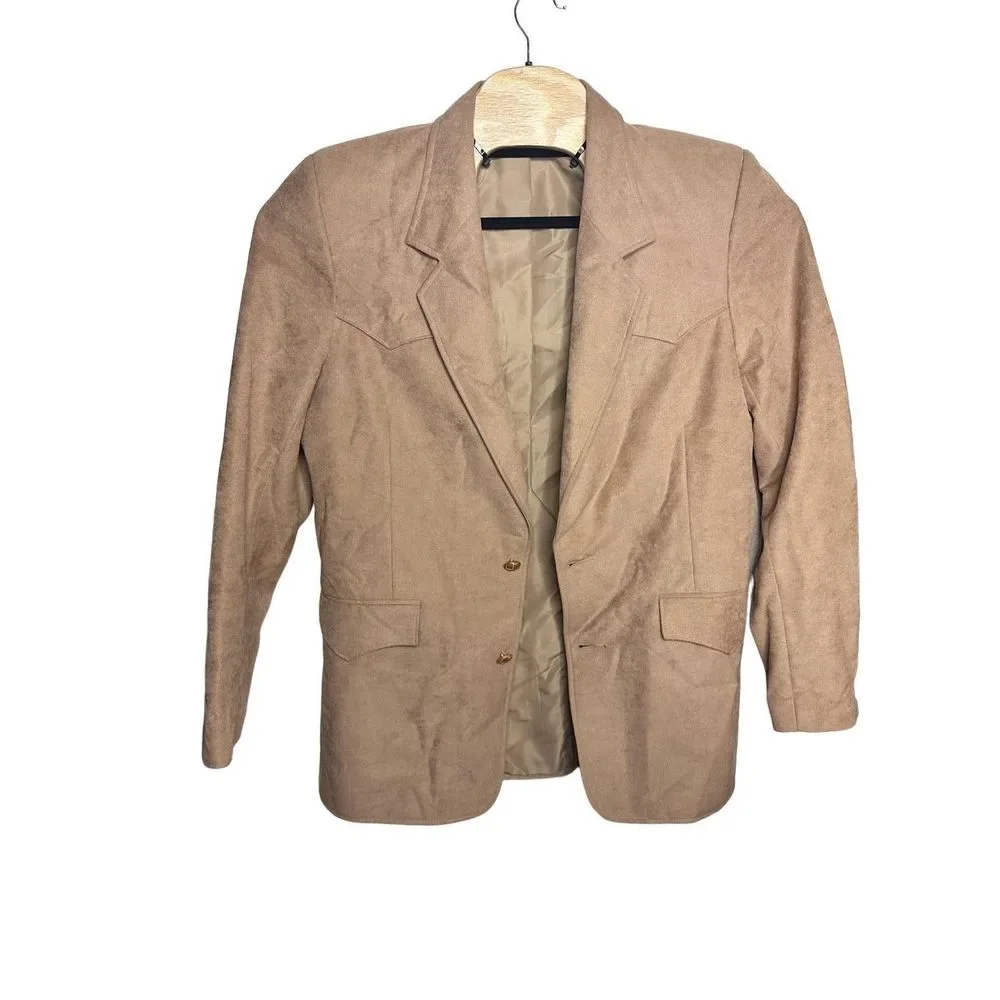 Pioneer Wear Western Rodeo Tan‎ Sport Coat Jacket Blazer 42L Jacket Men's USA