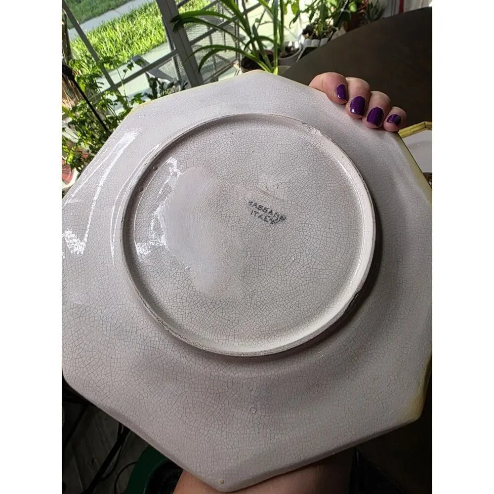 Ducks Bird Stoneware Dinner‎ Plates Set/4 Thanksgiving Made In Italy