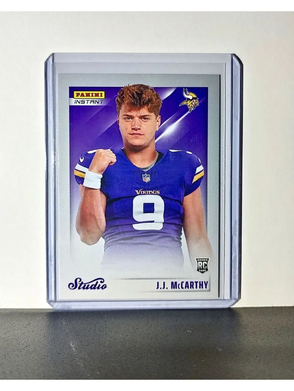 J.J. McCarthy 2024 Panini NFL Studio Rookies #8 Card Minnesota Vikings 1/1672