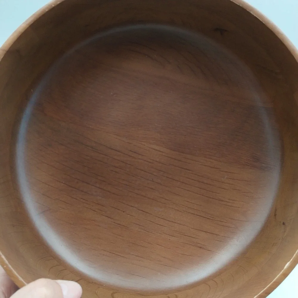 Vintage Hellerware Wooden Serving‎ Salad Bowl 9