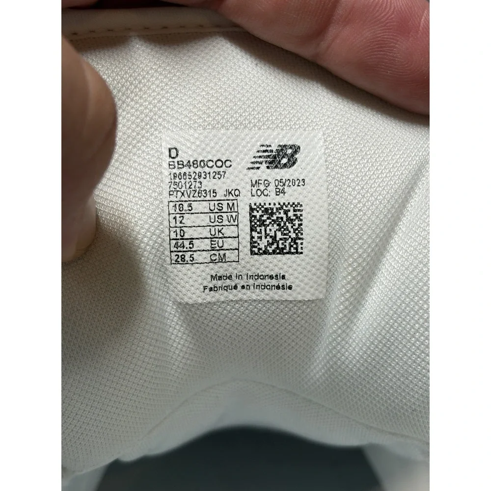New Balance 480 BB480COC Men's Triple White High Top Athletic Shoes, Size 11