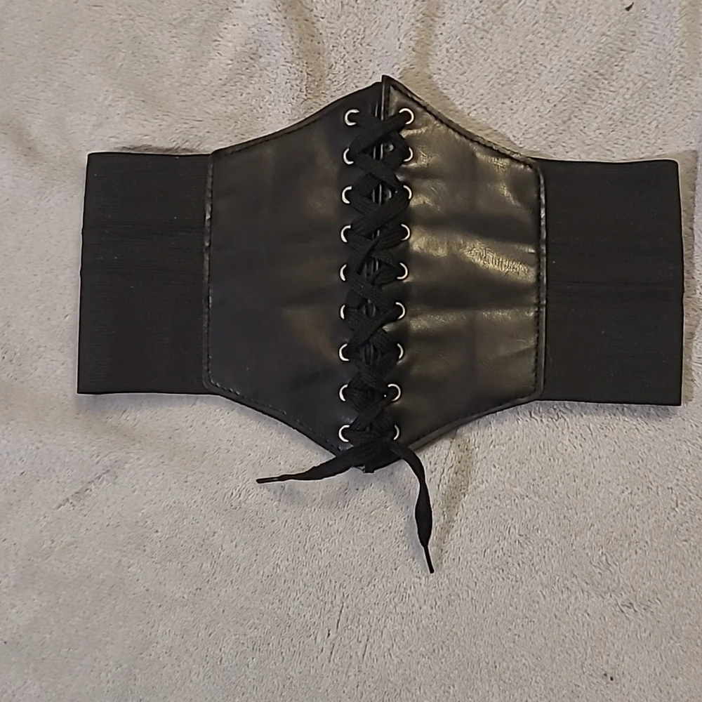 Hot Topic Corset Style Lace-Up Waist Cincher Belt