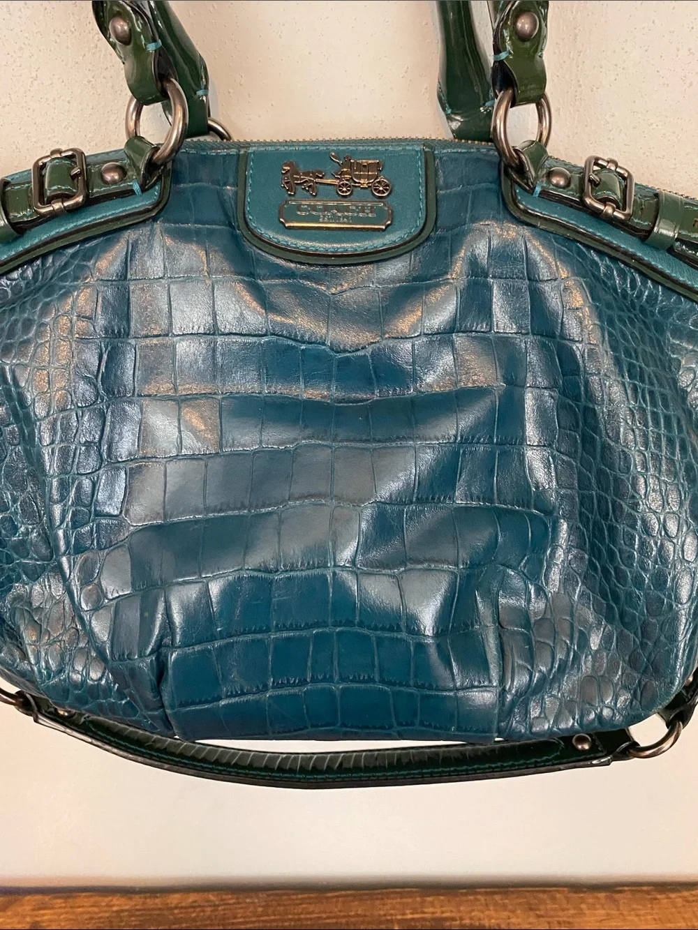 Coach croc embossed