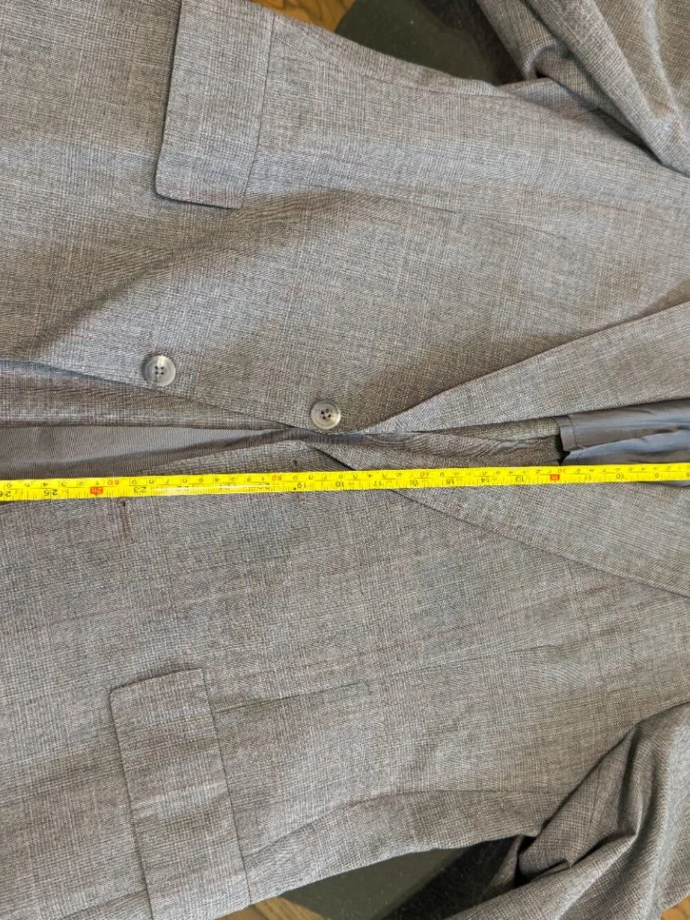 Vintage Austin Reed British Tailored Grey Plaid Blazer Jacket