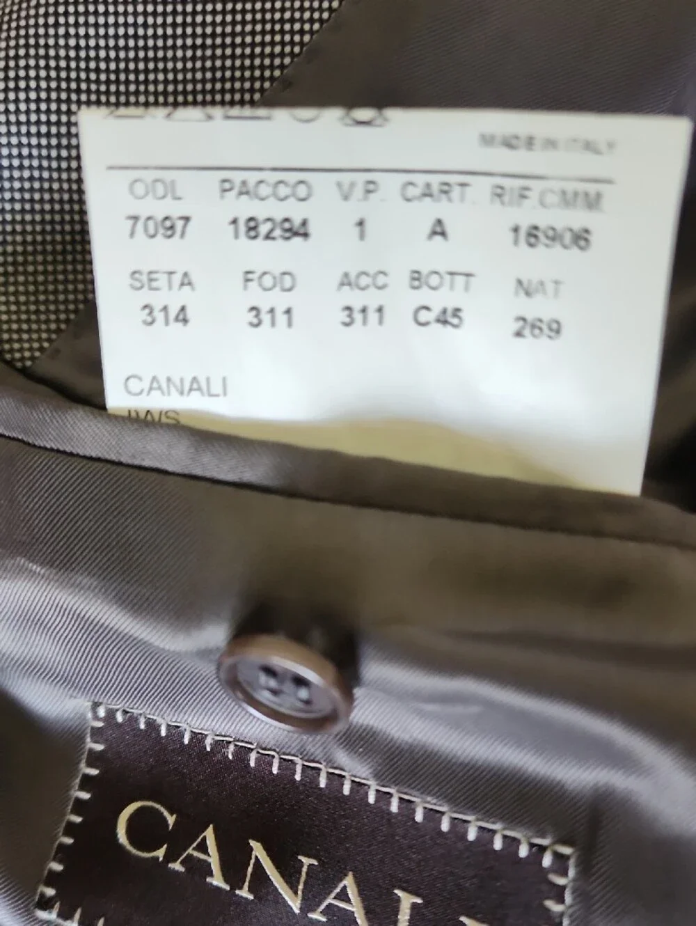 Canali double breasted