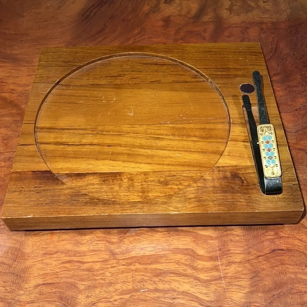 Atapco Teak Wood Covered Cheese Tray