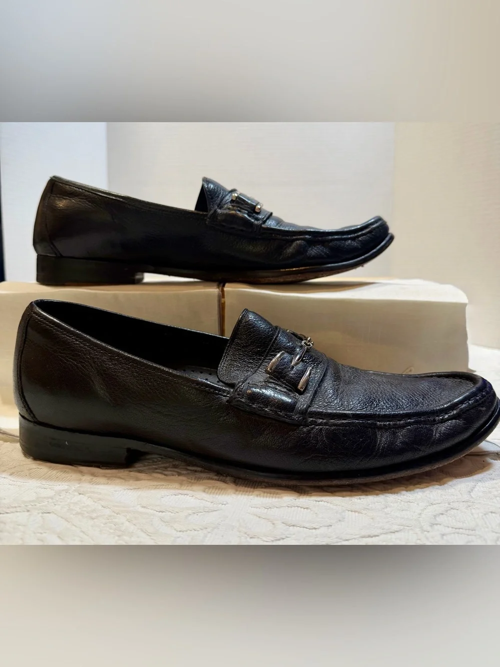 Cole Haan Air Black Leather Bit Loafers Mens 11M Classic Comfort Shoes