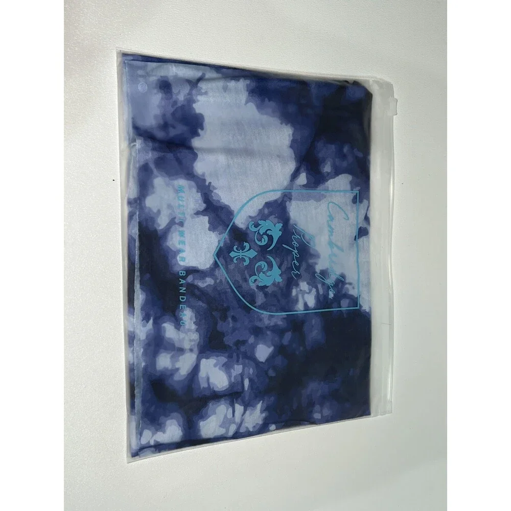 NEW Cambridge Proper Multi Wear Bandeau (More Than 10 Ways to Wear) Blue Tie Dye