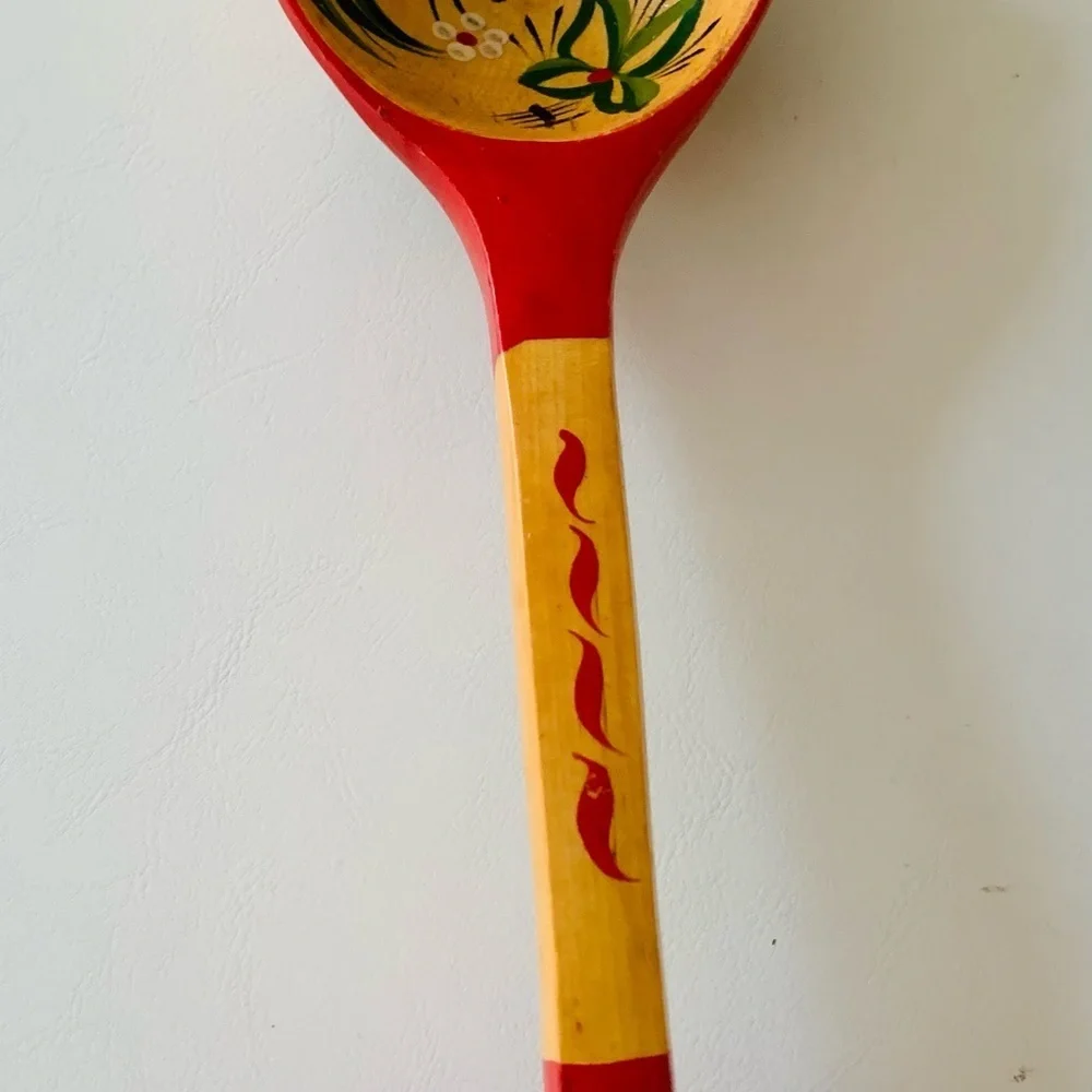 Russian handcrafted wooden spoon