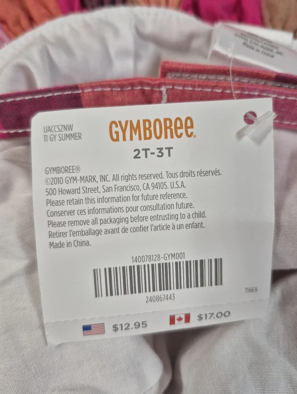 Gymboree no free