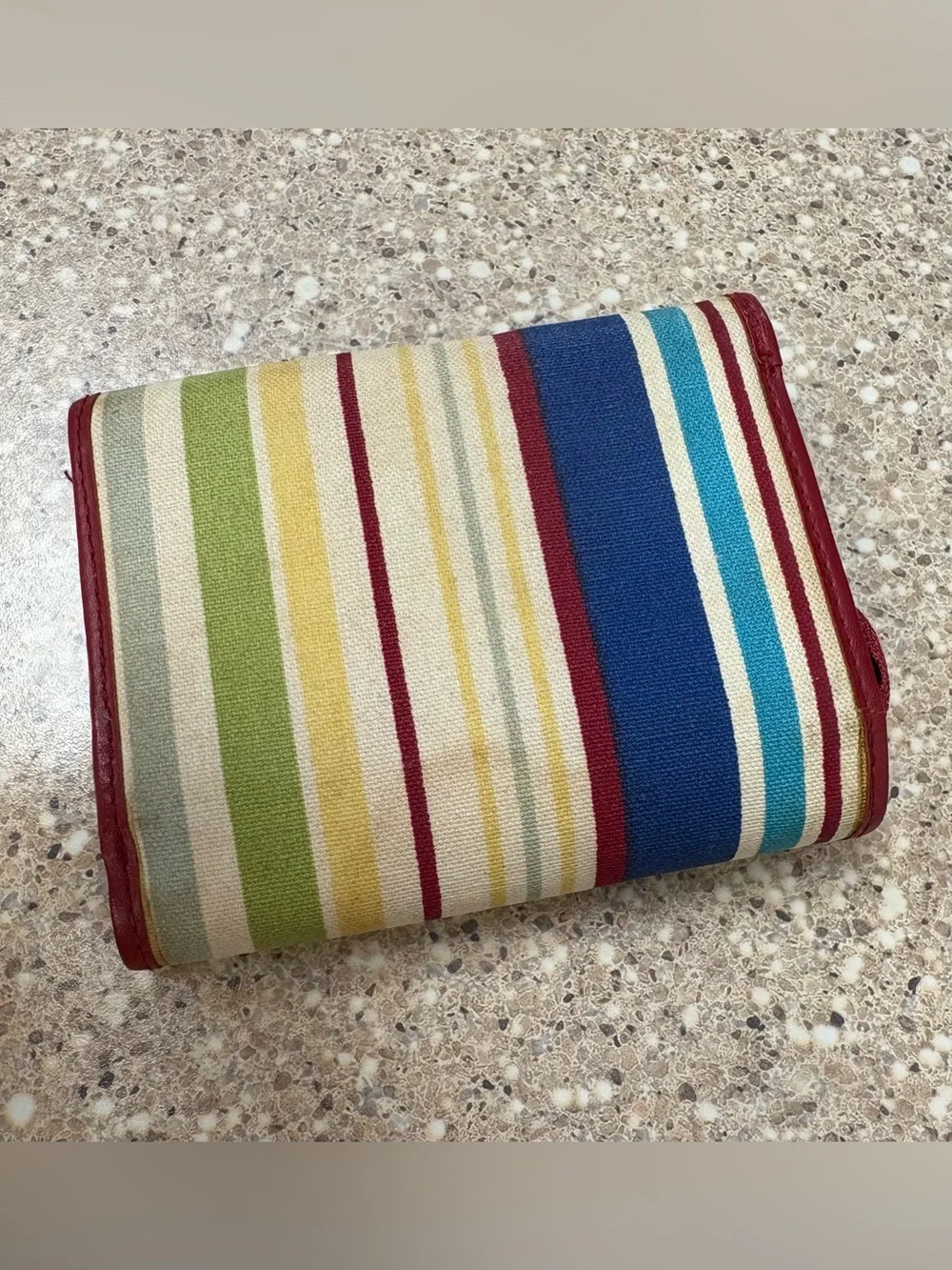 Longaberger striped canvas