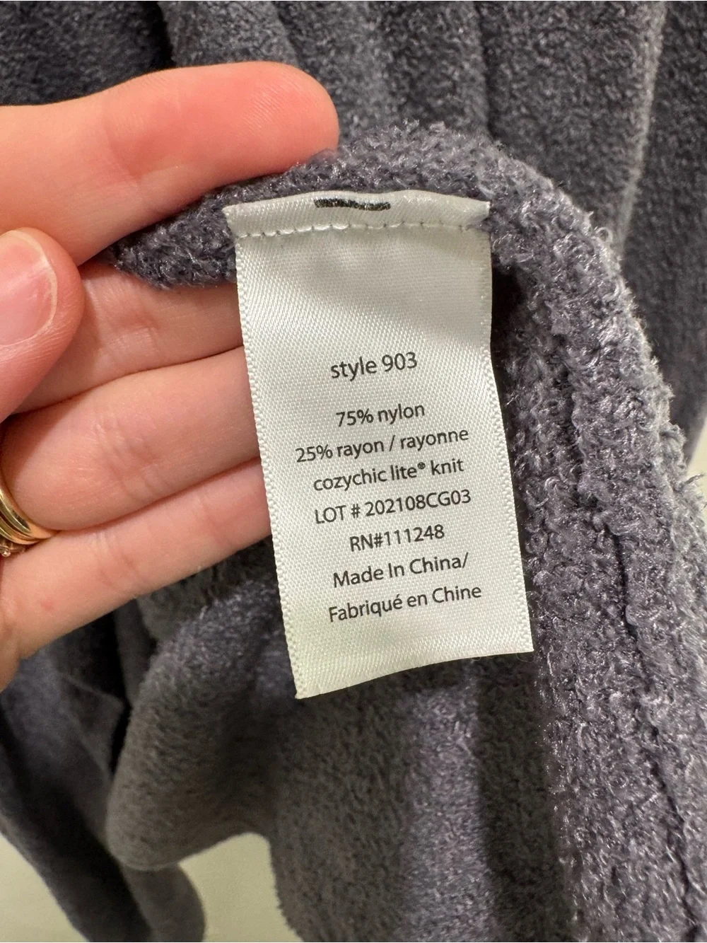 Barefoot Dreams material 75%