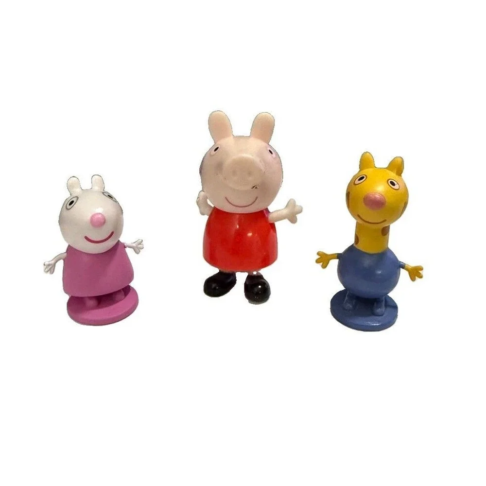 Peppa Pig & Friends Figure Lot - Peppa, Suzy Sheep, Pedro Pony - 3 Piece Set