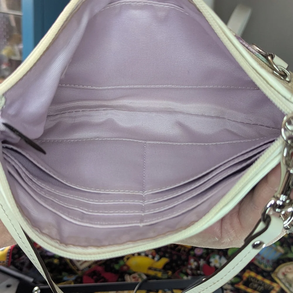 Coach Signature Canvas Wristlet in Neutral Multicolor