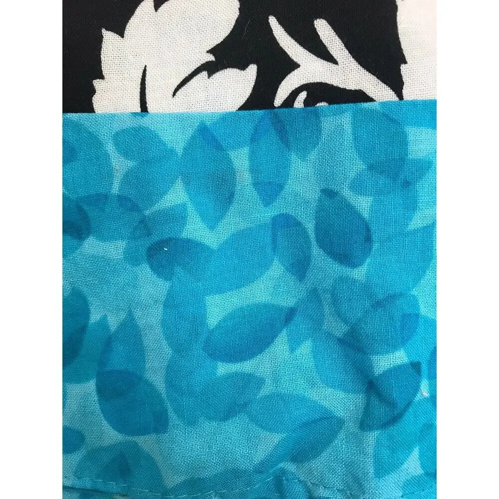 Tiffany's Tea Party Girl's 3T A Line Jumper Cotton Black Blue Dress
