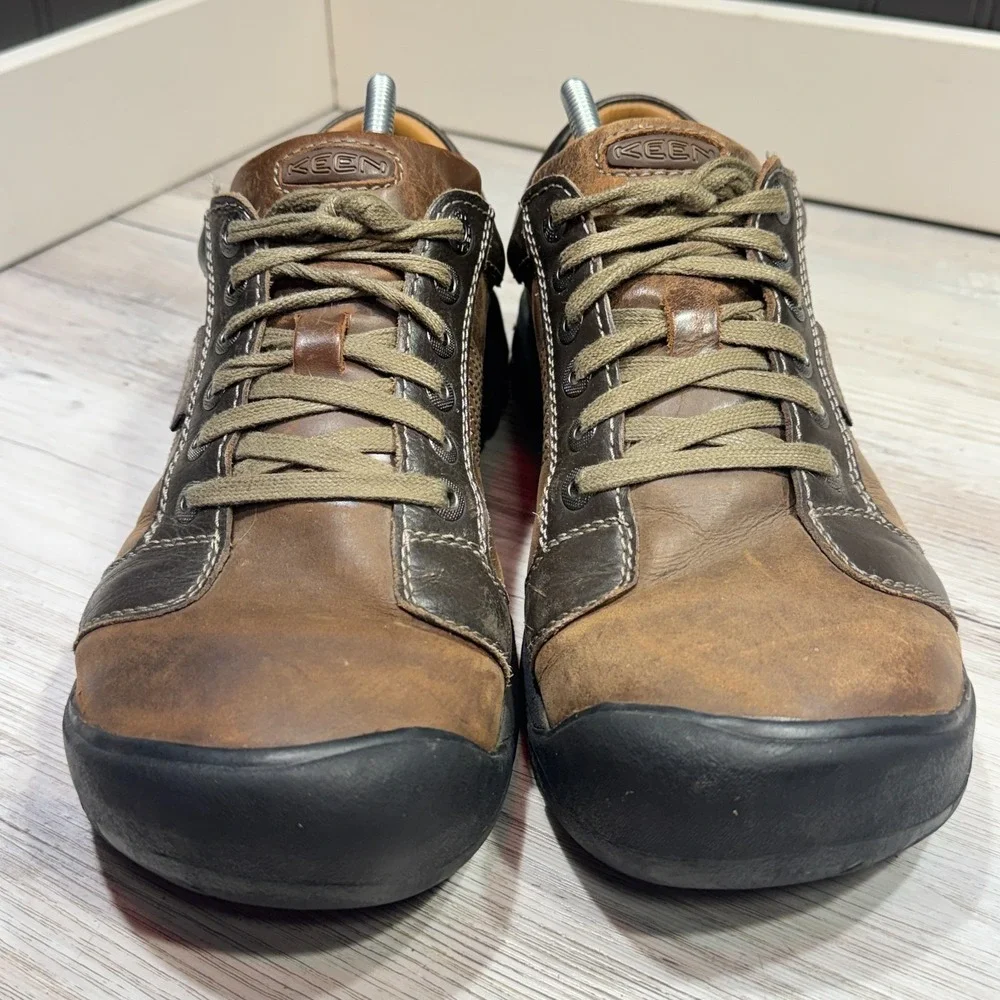 KEEN‎ Austin Mens Brown Leather Oxford Shoes - 10.5
